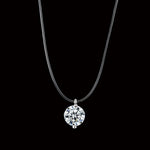 Dazzling Clear And Invisible Zircon Necklace